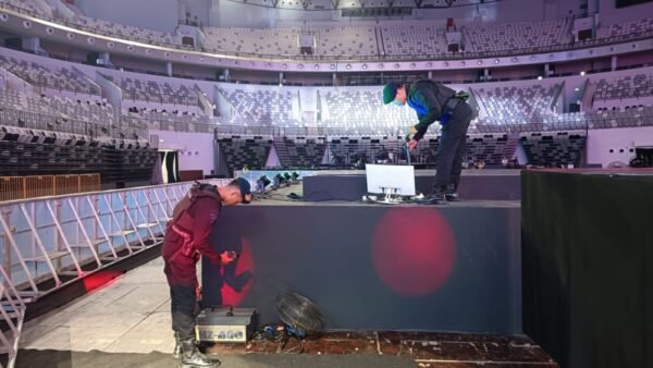 Brimob Polda Metro Jaya Sterilisasi Indonesia Arena Jelang Konser BABYMONSTER